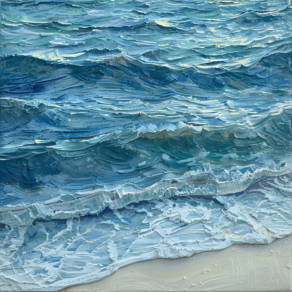 Textured Ocean by Student